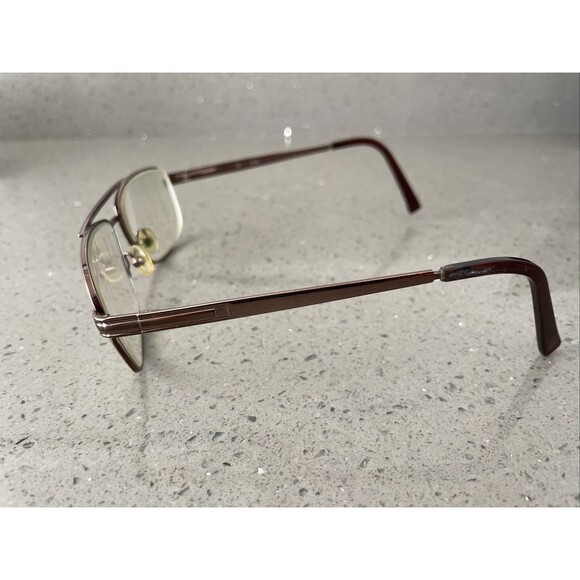 VIVA Eyewear RECTANGULAR EYEGLASSES FRAMES ONLY BROWN 296 BRN 57-15-145 - Picture 3 of 12